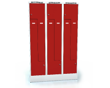 Cloakroom locker Z-shaped doors ALDOP 1920 x 1200 x 500